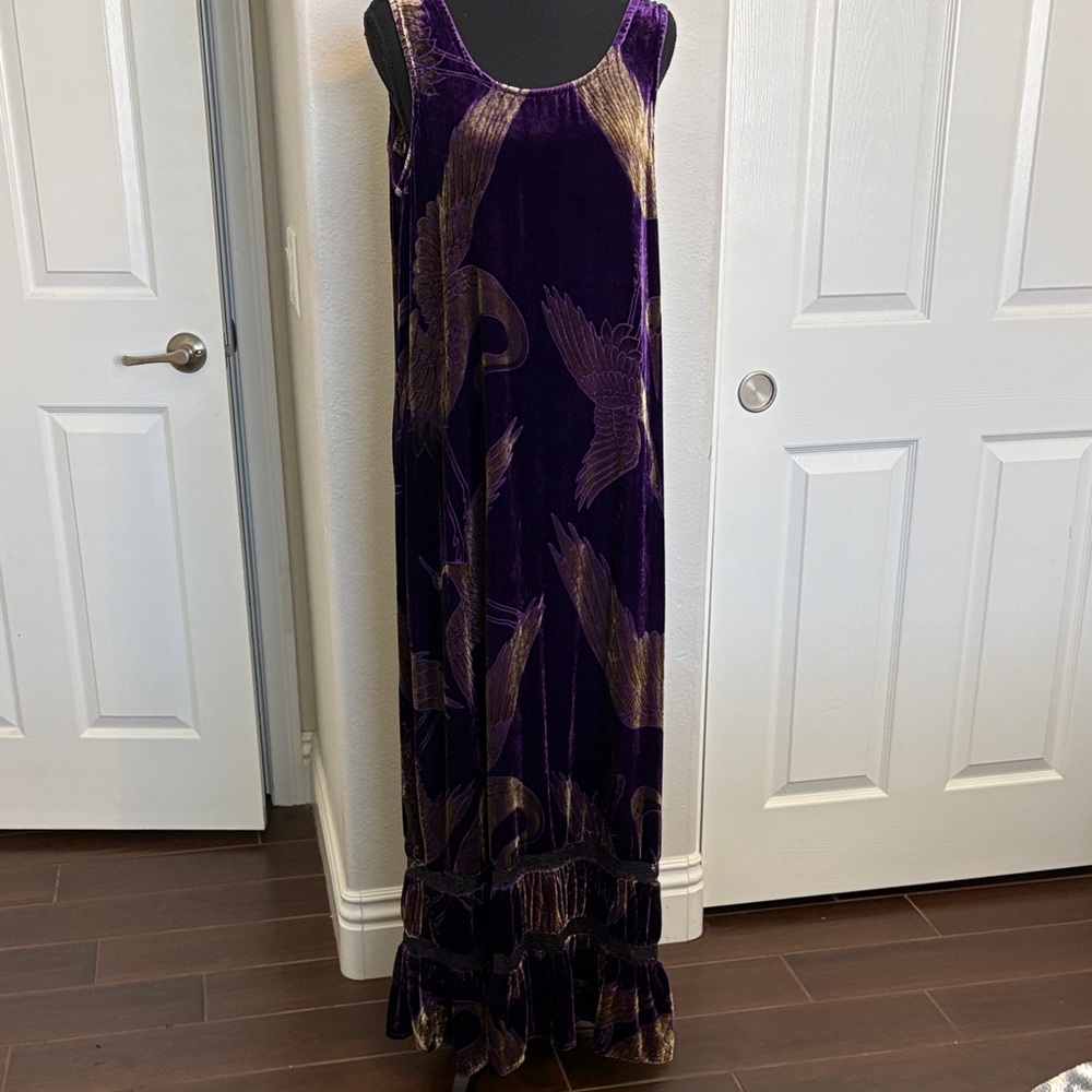 Citron Santa Monica velvet maxi dress and matching layering jacket.